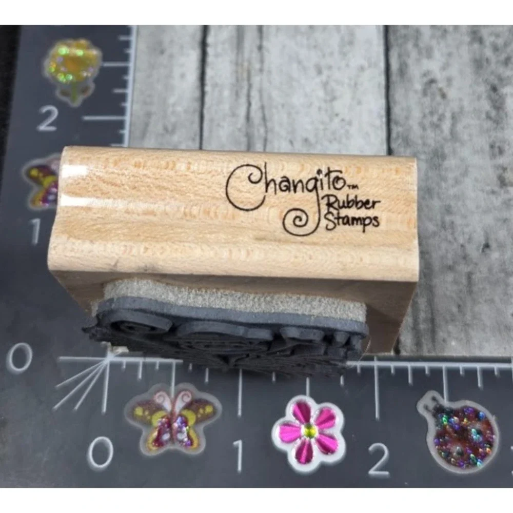 Stampendous Changito Safari D155 Monkey 2007 Rubber Stamp Wood #P94